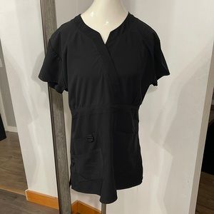 Women’s size large Chic Flex black scrub top